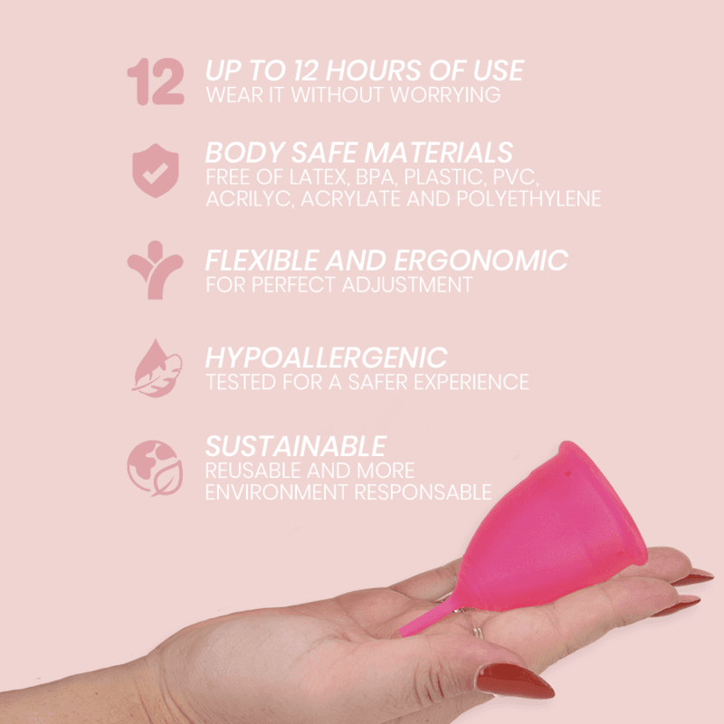 INTIMICHIC - MENSTRUAL CUP MEDICAL GRADE SILICONE - SIZE S thumb 5