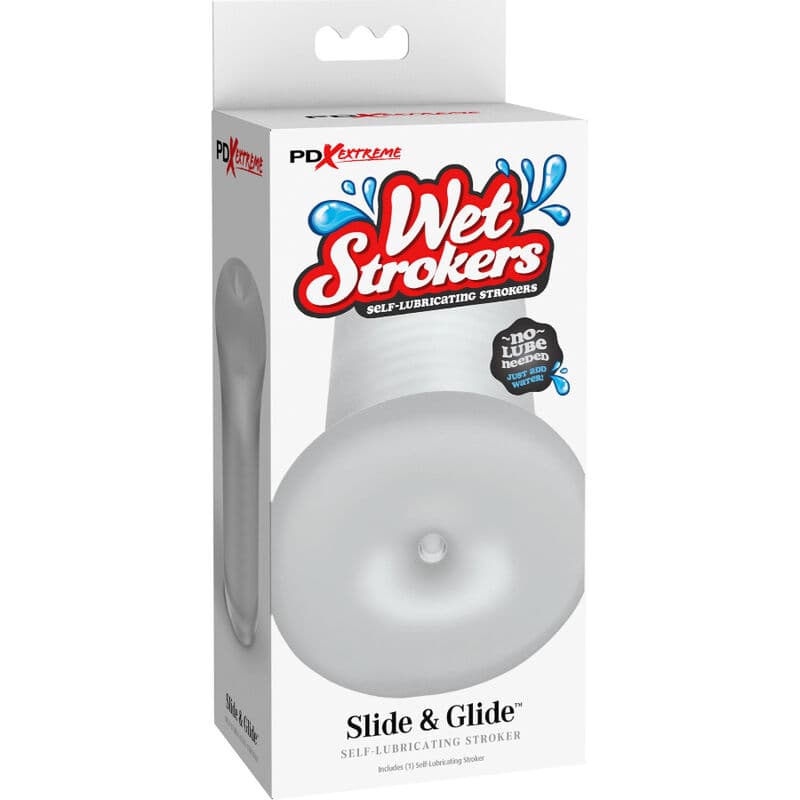 FETISH FANTASY EXTREME - SLIDE & GLIDE STROKER SILICONE TRANSPARENT thumb 4