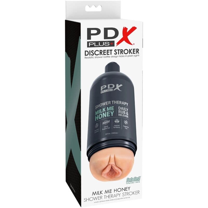 PDX PLUS - STROKER MASTURBATOR DISCREET DESIGN OF MILK ME HONEY SHAMPOO BOTTLE thumb 6