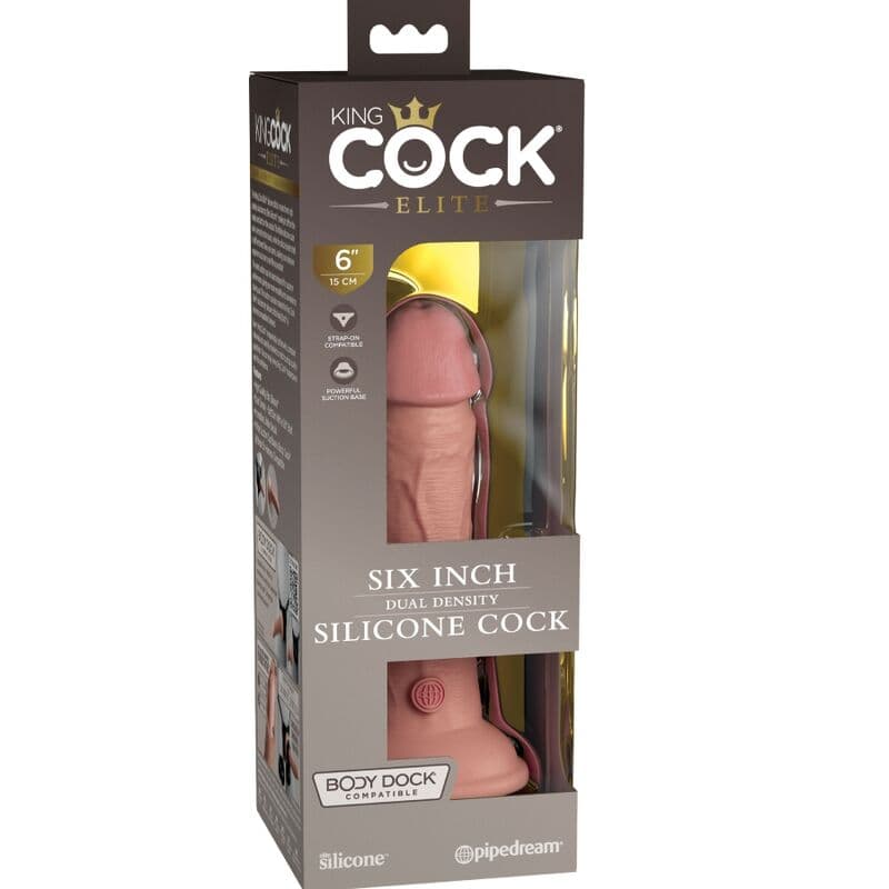 KING COCK - ELITE REALISTIC SILICONE DILDO 15.2 CM thumb 5