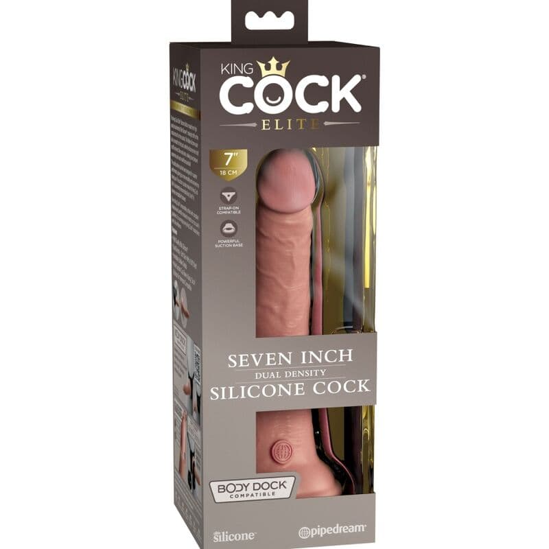 KING COCK - ELITE REALISTIC SILICONE DILDO 17.8 CM thumb 5