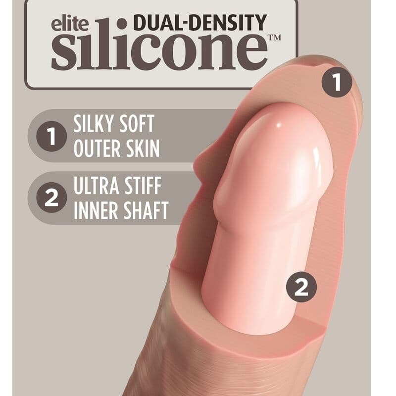 KING COCK - ELITE REALISTIC SILICONE DILDO 17.8 CM thumb 3