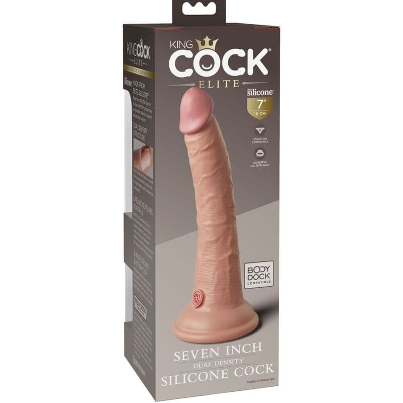 KING COCK - ELITE REALISTIC SILICONE DILDO 17.8 CM thumb 4