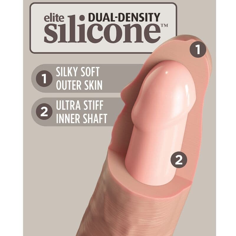 KING COCK - ELITE REALISTIC SILICONE DILDO 20.3 CM thumb 4