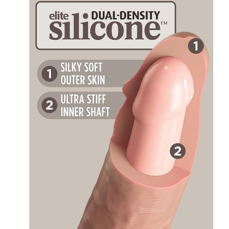 KING COCK - ELITE REALISTIC SILICONE DILDO 25.4 CM thumb 4