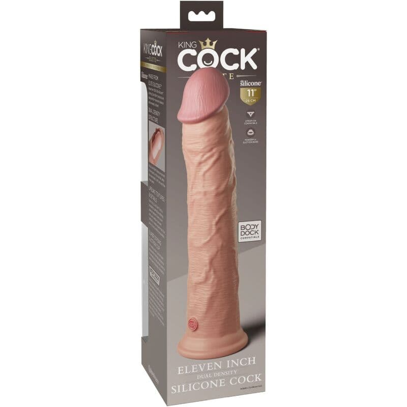 KING COCK - ELITE REALISTIC SILICONE DILDO 28 CM thumb 5