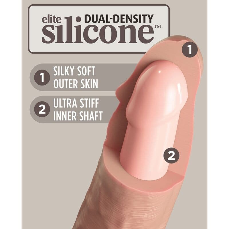 KING COCK - ELITE REALISTIC SILICONE DILDO 28 CM thumb 4