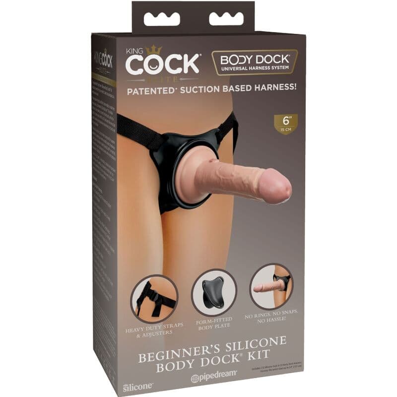 KING COCK - ELITE ADJUSTABLE HARNESS WITH DILDO 15.2 CM FOR BEGINNERS thumb 11