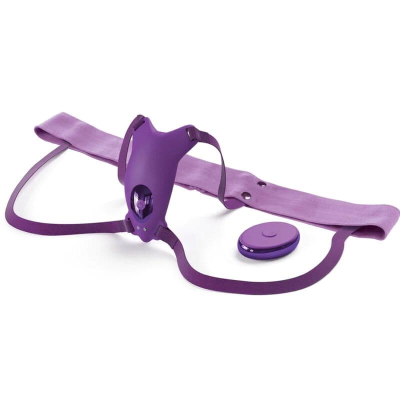 FANTASY FOR HER - BUTTERFLY HARNESS, VIBRATING RECHARGEABLE & REMOTE CONTROL PURPLE thumb 2