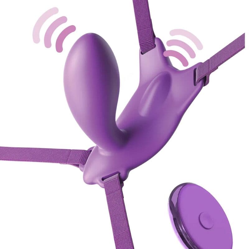 FANTASY FOR HER - BUTTERFLY HARNESS G-SPOT WITH VIBRATOR, RECHARGEABLE & REMOTE CONTROL VIOLET thumb 2