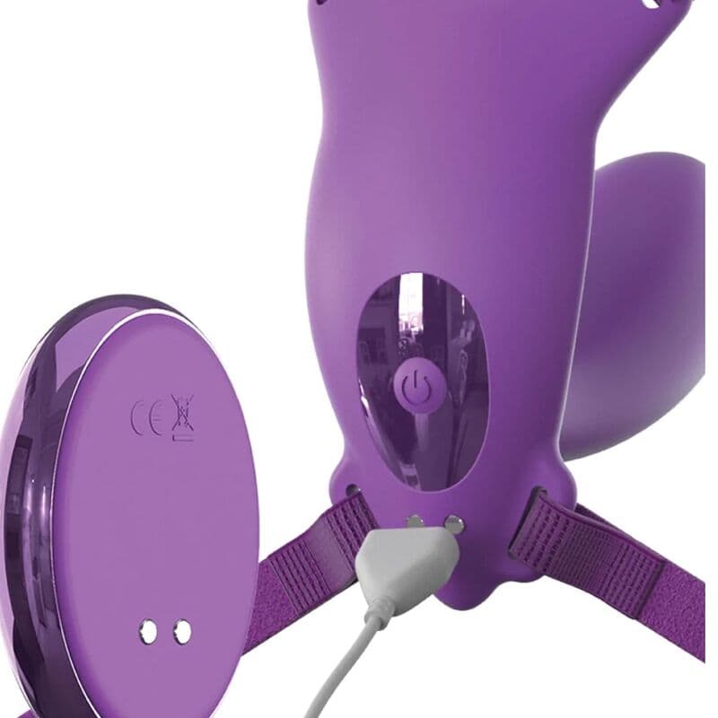 FANTASY FOR HER - BUTTERFLY HARNESS G-SPOT WITH VIBRATOR, RECHARGEABLE & REMOTE CONTROL VIOLET thumb 3