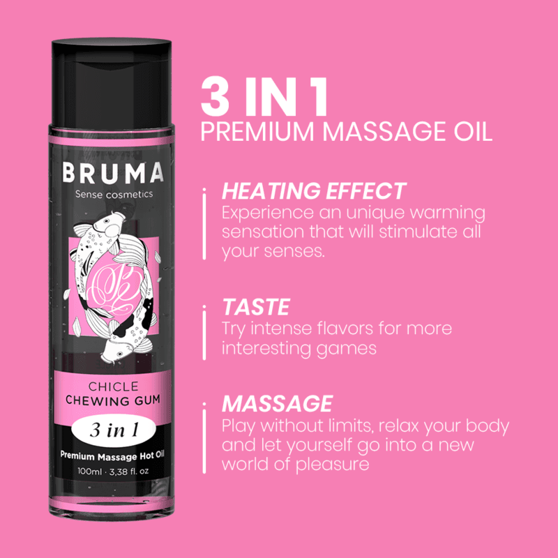 BRUMA - PREMIUM MASSAGE HOT OIL CHEWING GUM 3 IN 1 - 100 ML thumb 4