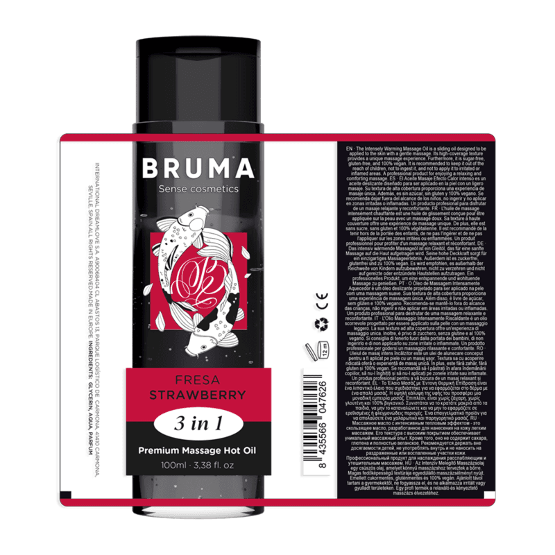 BRUMA - PREMIUM MASSAGE HOT OIL STRAWBERRY 3 IN 1 - 100 ML thumb 6