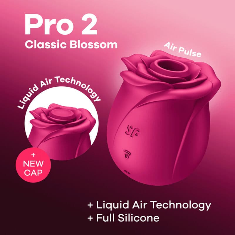SATISFYER - AIR PULSE PRO 2 CLASSIC BLOSSOM VIBRATOR thumb 8