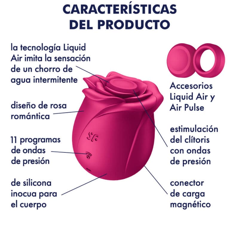 SATISFYER - AIR PULSE PRO 2 CLASSIC BLOSSOM VIBRATOR thumb 6