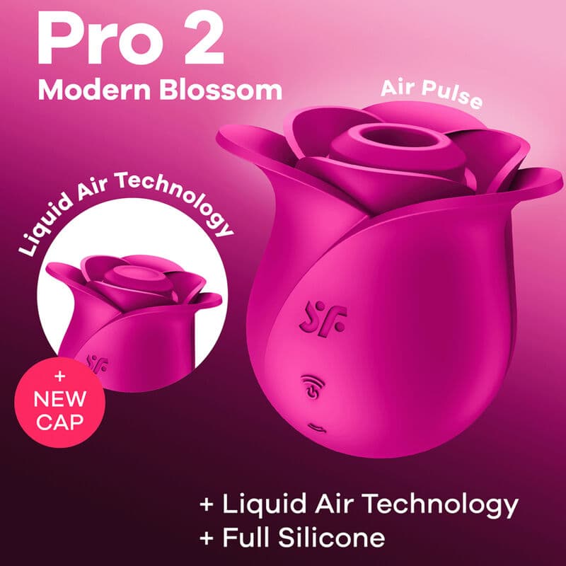 SATISFYER - AIR PULSE PRO 2 MODERN BLOSSOM VIBRATOR thumb 8