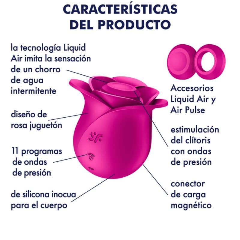 SATISFYER - AIR PULSE PRO 2 MODERN BLOSSOM VIBRATOR thumb 6
