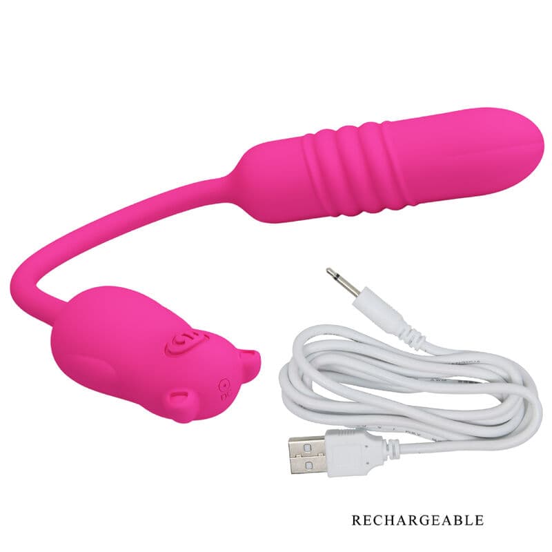 PRETTY LOVE - NOBIKUMA PINK SILICONE VIBRATING BULLET thumb 6