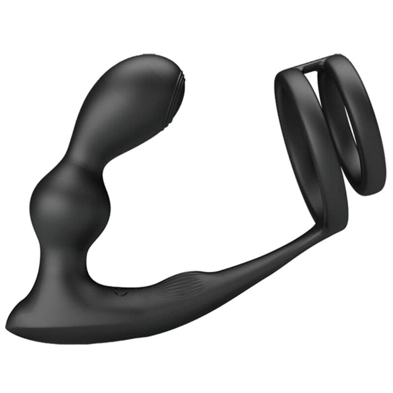 PRETTY LOVE - MARSHALL PENIS RING WITH VIBRATORY ANAL PLUG WITH REMOTE CONTROL thumb 2