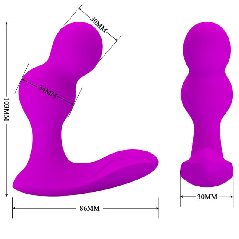 PRETTY LOVE - TERRANCE ANAL VIBRATOR MASSAGER WITH REMOTE CONTROL thumb 5