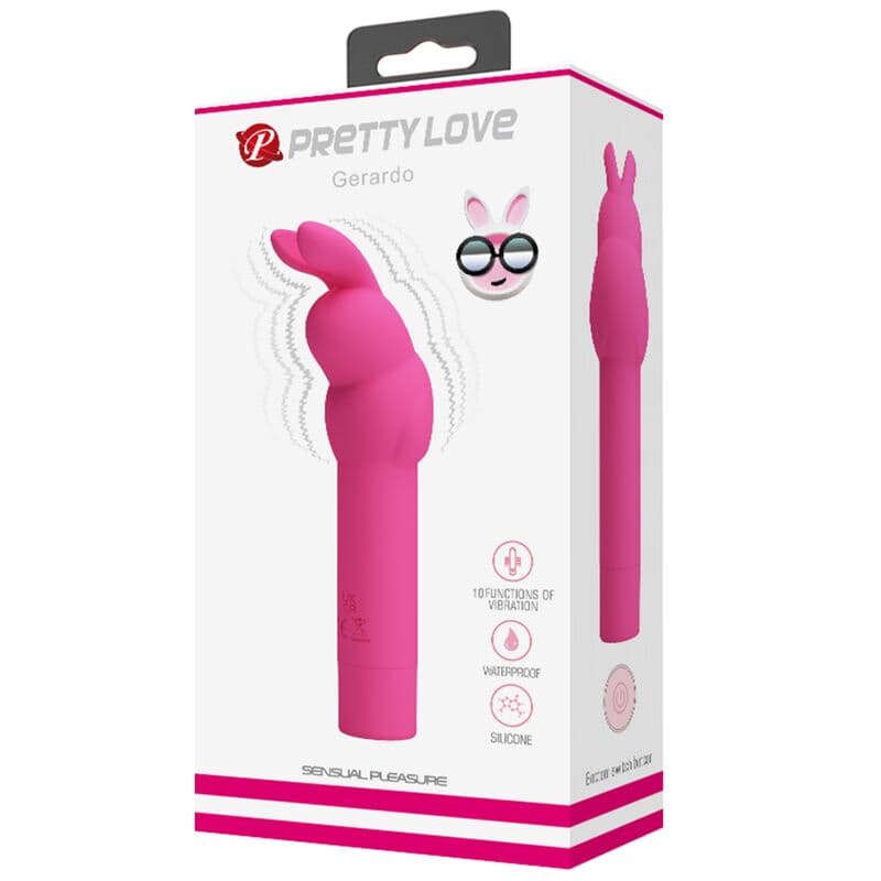 PRETTY LOVE - GERARDO FUSCHIA RABBIT SILICONE VIBRATOR thumb 5