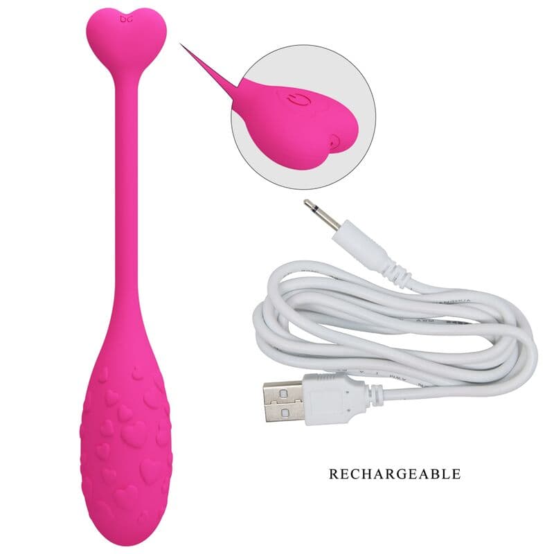 PRETTY LOVE - APP CONTROLLED PINK FISHER VIBRATING EGG thumb 5