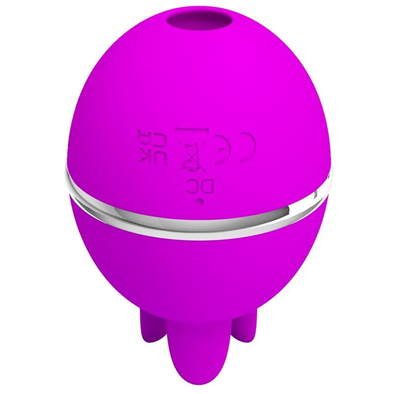 PRETTY LOVE - GEMINI BALL PURPLE ROUND SILICONE VIBRATOR thumb 2