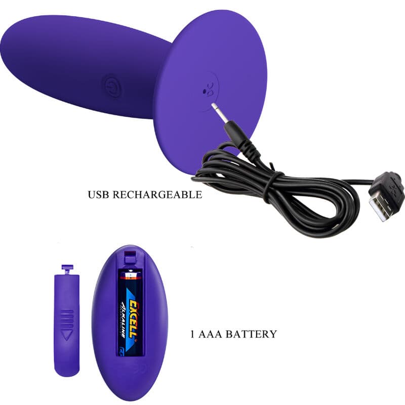PRETTY LOVE - YOUTH PLUG ANAL VIBRATOR REMOTE CONTROL VIOLET thumb 5