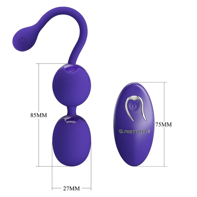 PRETTY LOVE - WILLIE YOUTH REMOTE CONTROL BALLS & VIOLET VIBRATION thumb 4