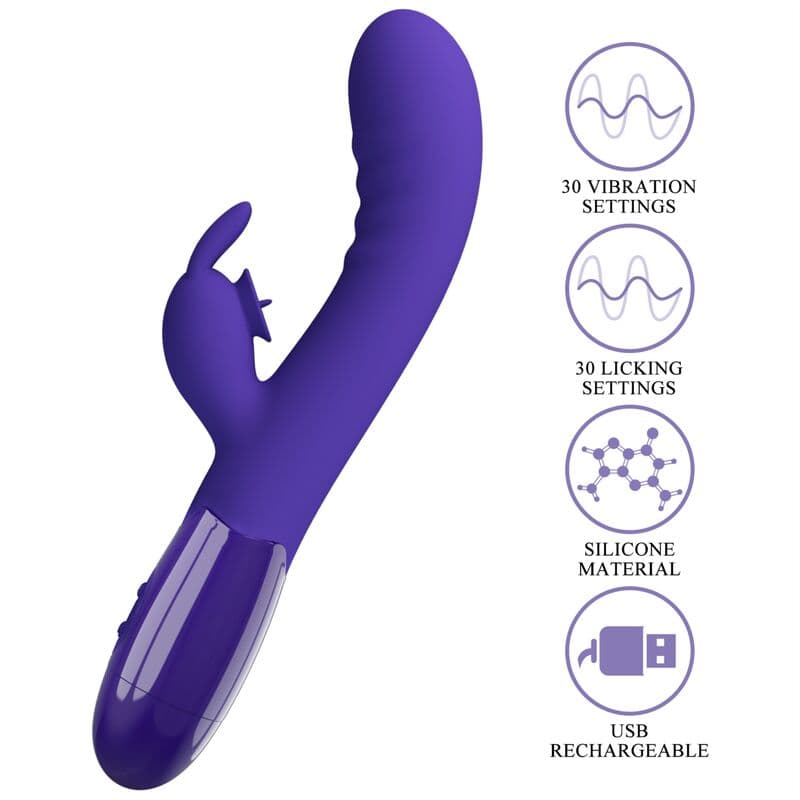 PRETTY LOVE - CERBERUS YOUTH VIOLET RABBIT VIBRATOR thumb 8