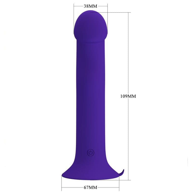 PRETTY LOVE - MURRAY YOUTH VIBRATING DILDO & RECHARGEABLE VIOLET thumb 4