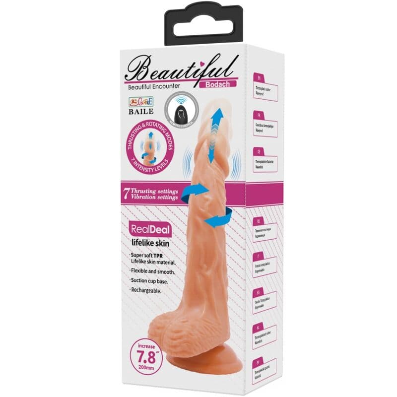 BAILE - BODACH REALISTIC VIBRATOR WITH REMOTE CONTROL SUCTION CUP thumb 7
