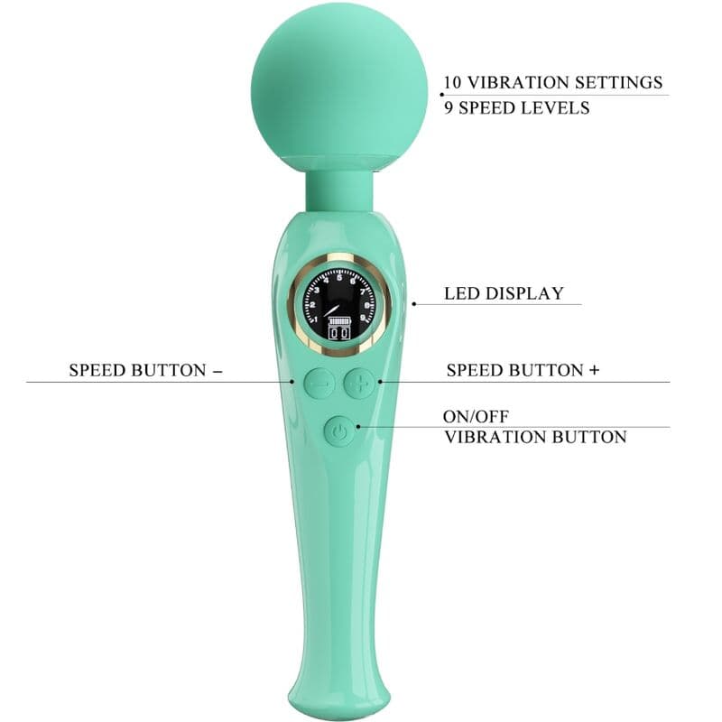PRETTY LOVE - SKYLER GREEN WAND VIBRATOR thumb 7