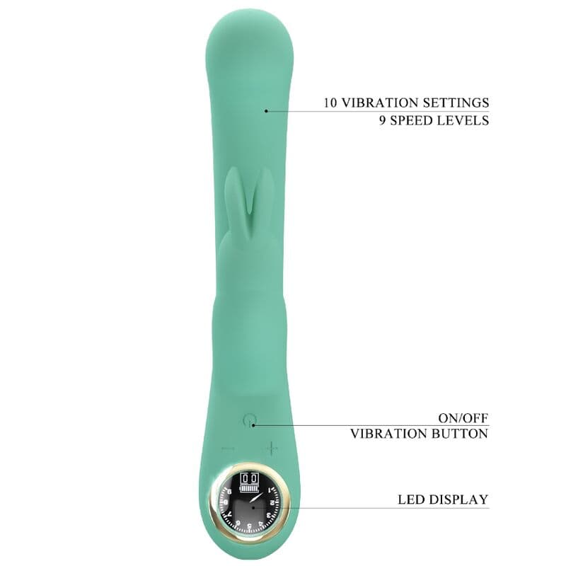 PRETTY LOVE - LAMAR RABBIT VIBRATOR & GREEN G-SPOT thumb 8