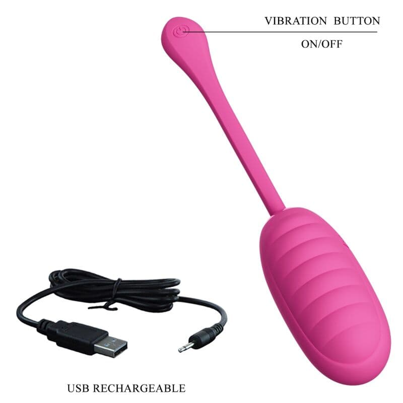 PRETTY LOVE - CATALINA PINK RECHARGEABLE VIBRATING EGG thumb 5