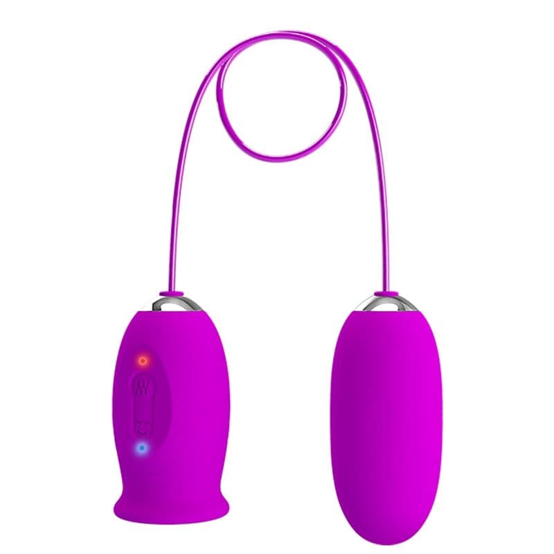 PRETTY LOVE - DAISY DUAL EGG RECHARGEABLE VIBRATOR PURPLE thumb 2