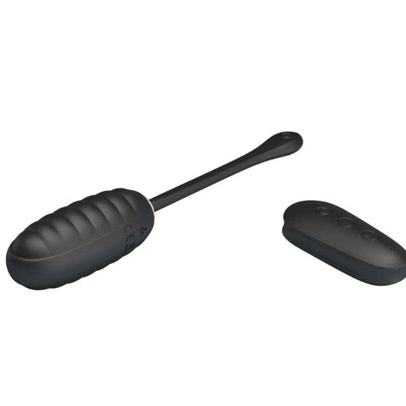 PRETTY LOVE - DOREEN LUXURY RECHARGEABLE VIBRATING EGG BLACK REMOTE CONTROL thumb 4