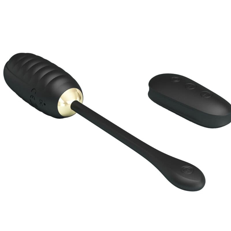 PRETTY LOVE - DOREEN LUXURY RECHARGEABLE VIBRATING EGG BLACK REMOTE CONTROL thumb 5