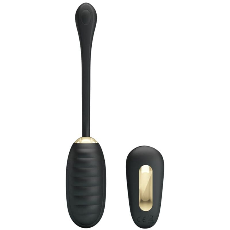 PRETTY LOVE - DOREEN LUXURY RECHARGEABLE VIBRATING EGG BLACK REMOTE CONTROL thumb 2