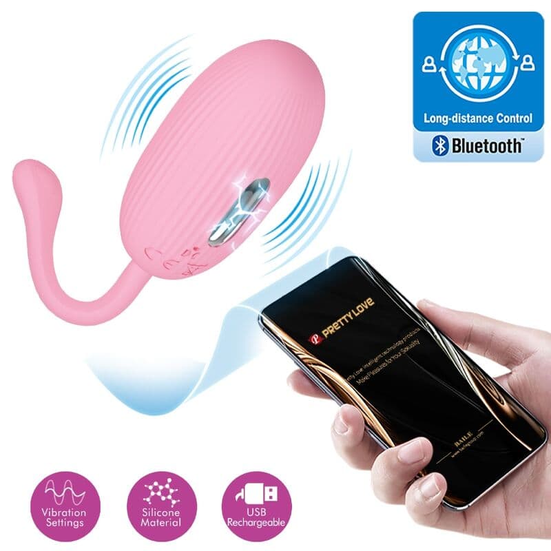 PRETTY LOVE - DOREEN PINK RECHARGEABLE VIBRATING EGG thumb 6