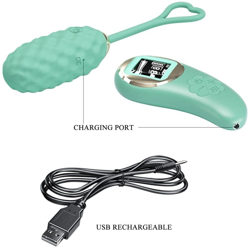 PRETTY LOVE - VIVIAN GREEN REMOTE CONTROL VIBRATING EGG thumb 8