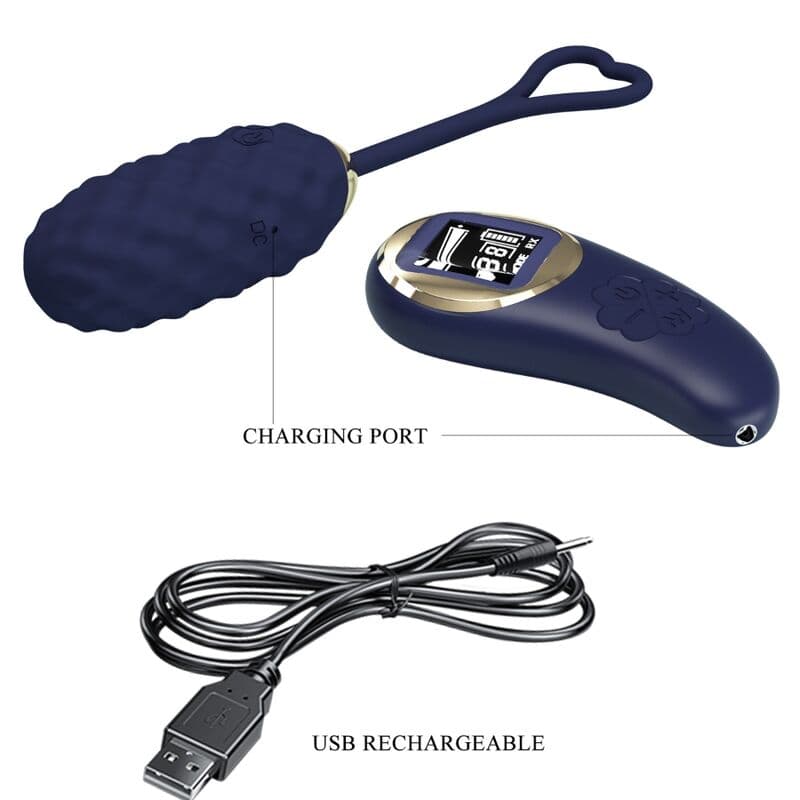 PRETTY LOVE - VIVIAN BLUE REMOTE CONTROL VIBRATING EGG thumb 8