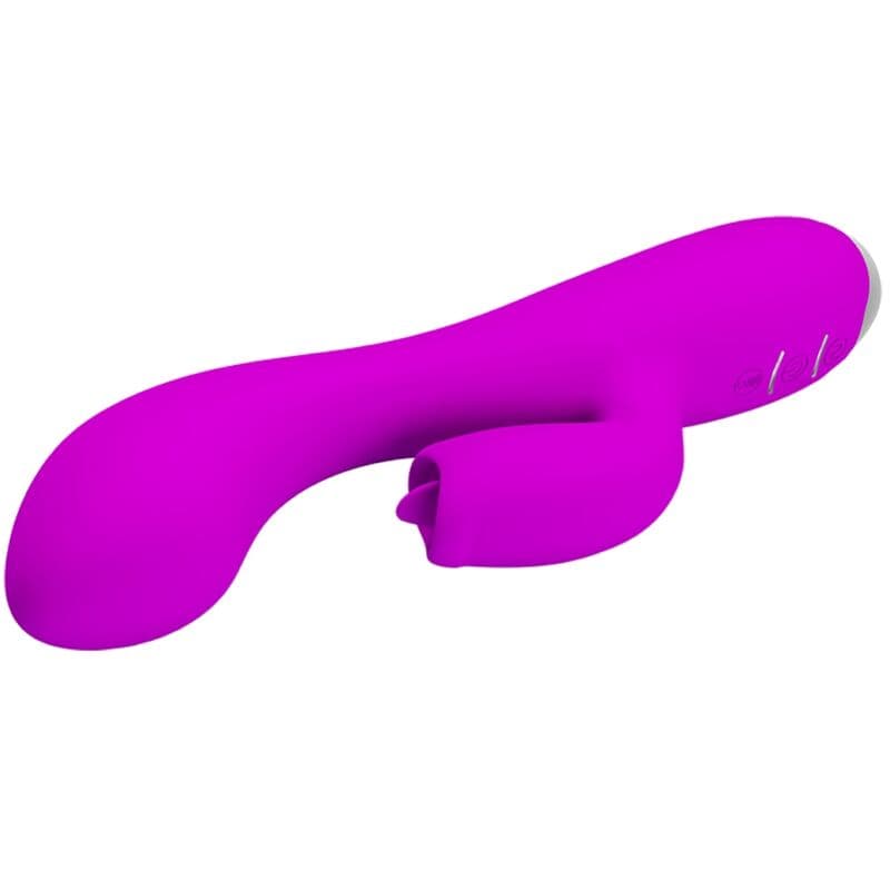 PRETTY LOVE - GLORIA RECHARGEABLE RABBIT VIBRATOR-WATERPROOF PURPLE thumb 3