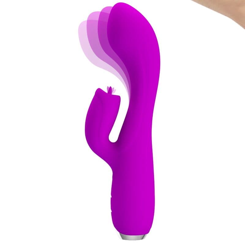 PRETTY LOVE - GLORIA RECHARGEABLE RABBIT VIBRATOR-WATERPROOF PURPLE thumb 2