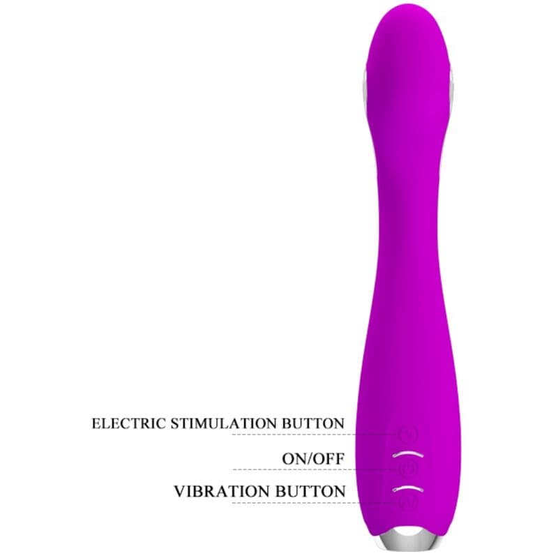 PRETTY LOVE - HECTOR RECHARGEABLE ELECTROSHOCK VIBRATOR WATERPROOF PURPLE thumb 6