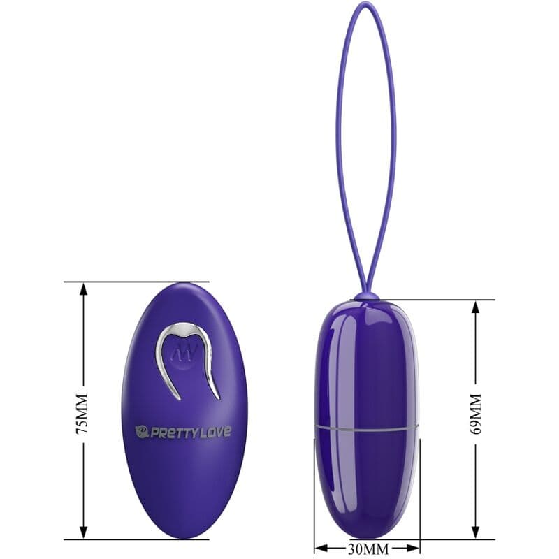 PRETTY LOVE - SELKIE YOUTH MINI VIBRATING EGG VIOLET REMOTE CONTROL thumb 5