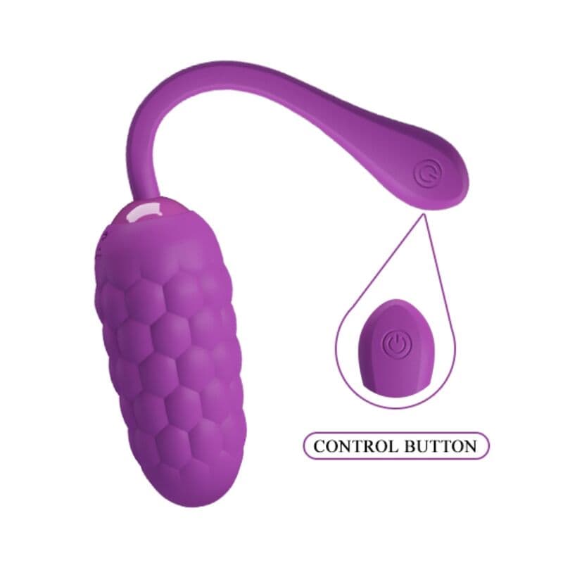 PRETTY LOVE - VIBRATING EGG WITH PURPLE RECHARGEABLE MARINE TEXTURE thumb 8