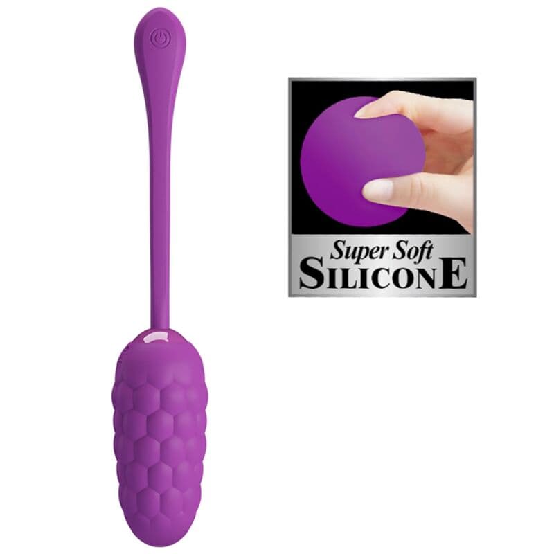 PRETTY LOVE - VIBRATING EGG WITH PURPLE RECHARGEABLE MARINE TEXTURE thumb 5