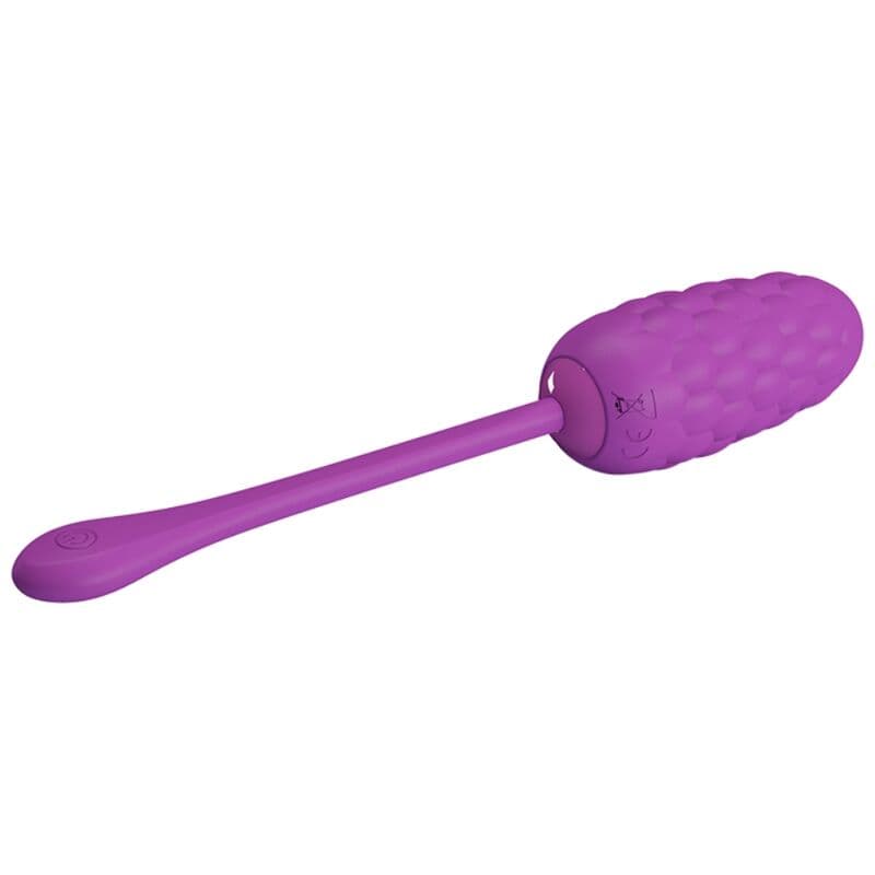 PRETTY LOVE - VIBRATING EGG WITH PURPLE RECHARGEABLE MARINE TEXTURE thumb 2