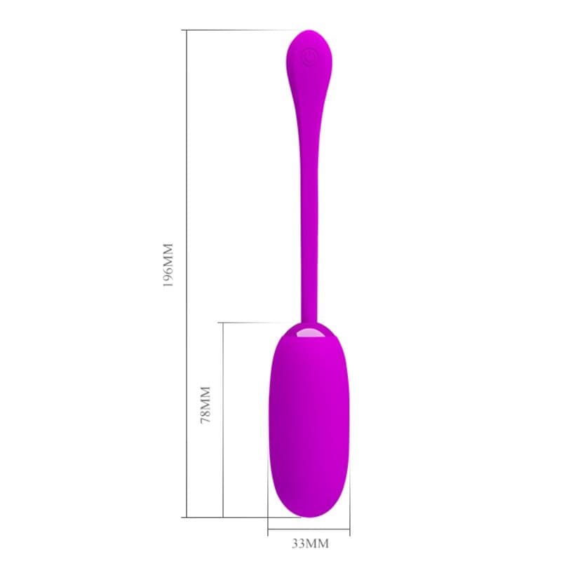 PRETTY LOVE - JULIUS WATERPROOF-RECHARGEABLE VIBRATING EGG PURPLE thumb 9